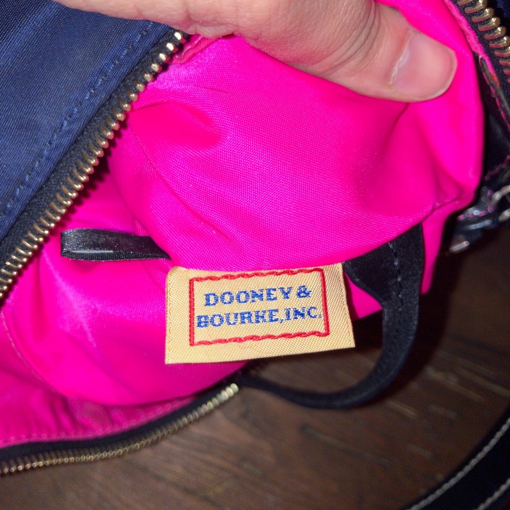 2000s Dooney & Bourke Dillen Hobo Nylon Shoulder Bag - Picture 9 of 10